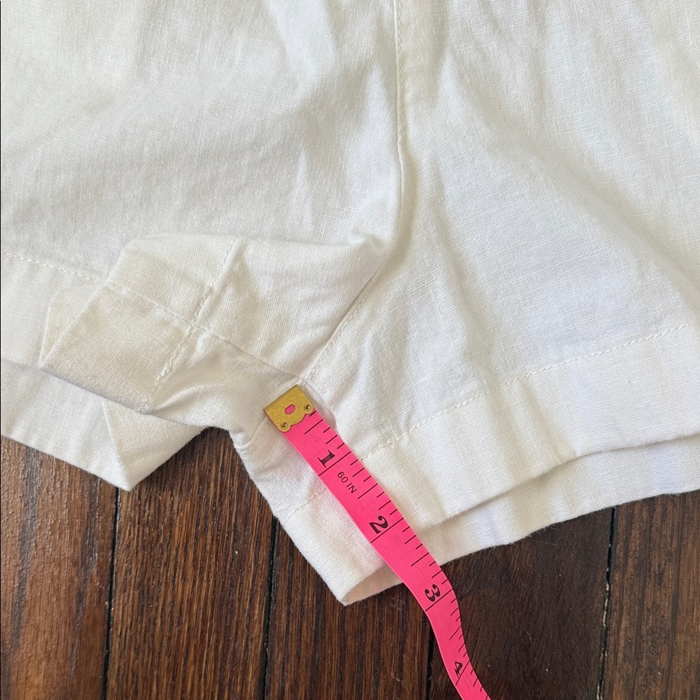 UNIQLO Linen Cotton Shorts Off White Size S - Picture 8 of 9